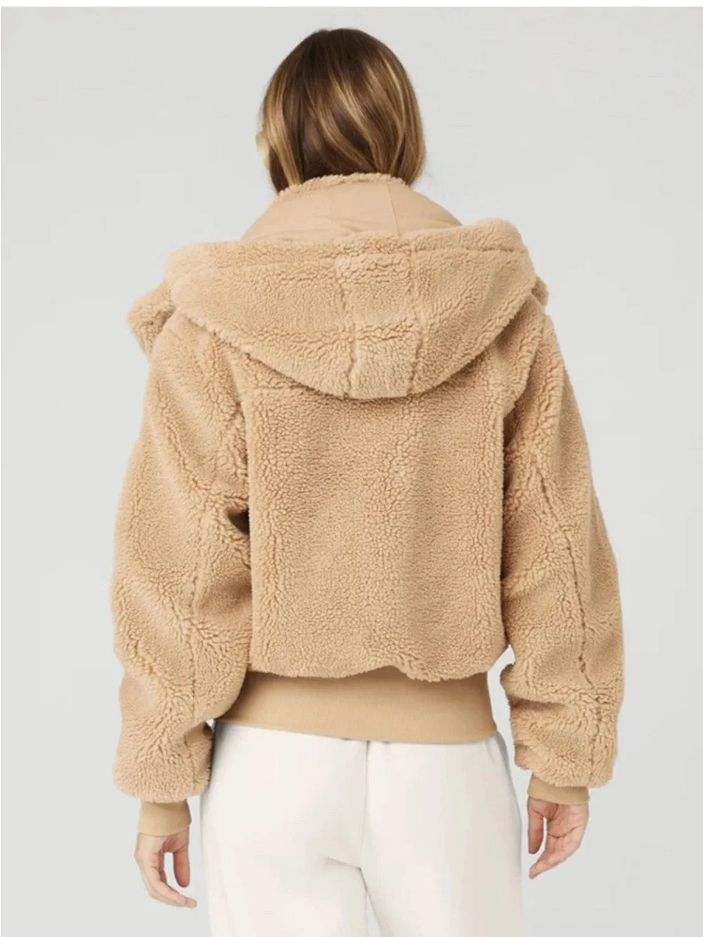 Alo Yoga Foxy Sherpa Jacket in Camel